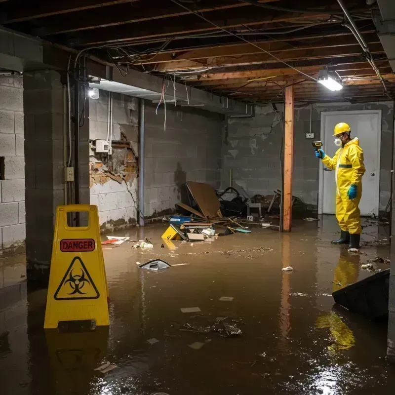 Flooded Basement Electrical Hazard in Pine Manor, FL Property